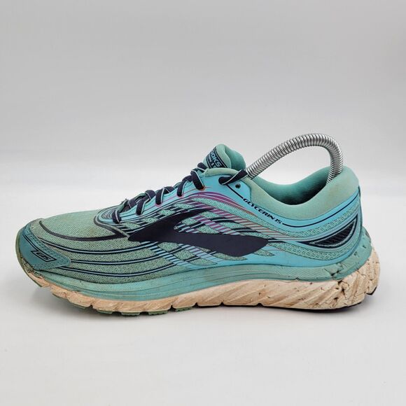 Brooks Glycerin 15 Womens Aqua Blue Size 10 B Running Shoes 1202471B476 READ - Picture 6 of 12